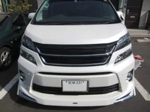 出張　ガラスリペア　トヨタ　ヴェルファイヤー　