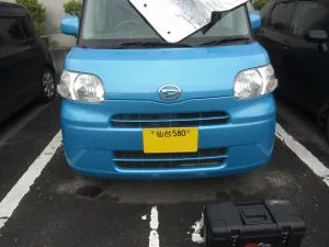 小雨ならなんとかできます・・ダイハツタント