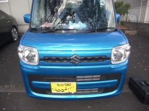 新車なのに…(T_T)　　スズキ　スペーシア