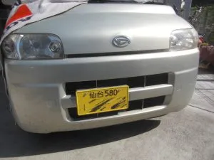 大きめの飛石　　　ダイハツ　タント