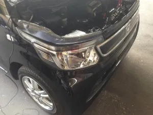 ホンダ　N ワゴン　ボンネット　デントリペア